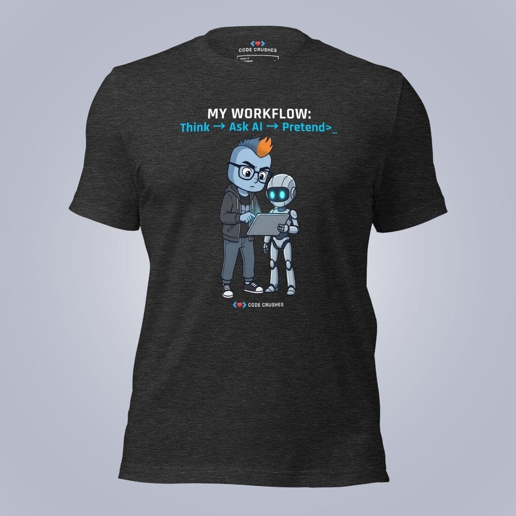 Code Crushes T-SHIRT Dark Grey Heather / S My Workflow T-Shirt