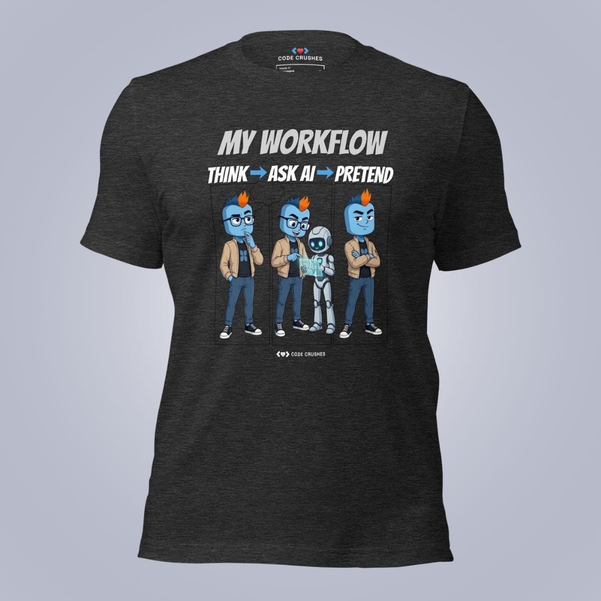 Code Crushes T-SHIRT Dark Grey Heather / S My Workflow T-Shirt