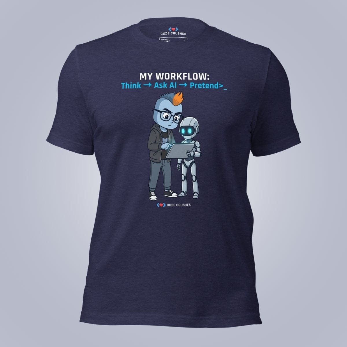 Code Crushes T-SHIRT Heather Midnight Navy / S My Workflow T-Shirt