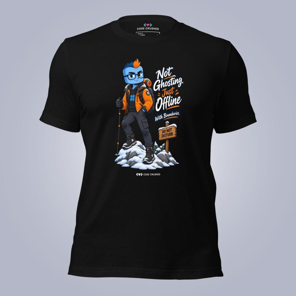 Code Crushes T-SHIRT Black / S Not Ghosting, Just Offline With Purpose T-Shirt