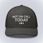 Code Crushes EMBROIDERY Charcoal Not On Call Today Cap