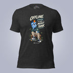 Code Crushes T-SHIRT Dark Grey Heather / S Windy - Offline Enough to Hear Myself Think T-Shirt
