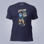Code Crushes T-SHIRT Heather Midnight Navy / S Windy - Offline Enough to Hear Myself Think T-Shirt