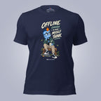 Code Crushes T-SHIRT Navy / S Windy - Offline Enough to Hear Myself Think T-Shirt