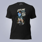 Code Crushes T-SHIRT Black Heather / S Windy - Offline Enough to Hear Myself Think T-Shirt
