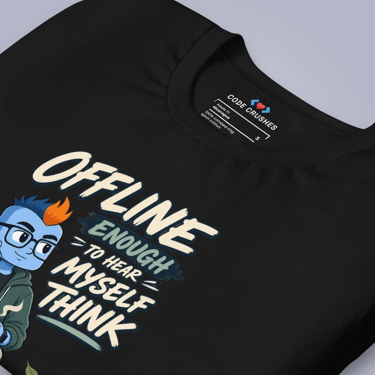 Code Crushes T-SHIRT Windy - Offline Enough to Hear Myself Think T-Shirt