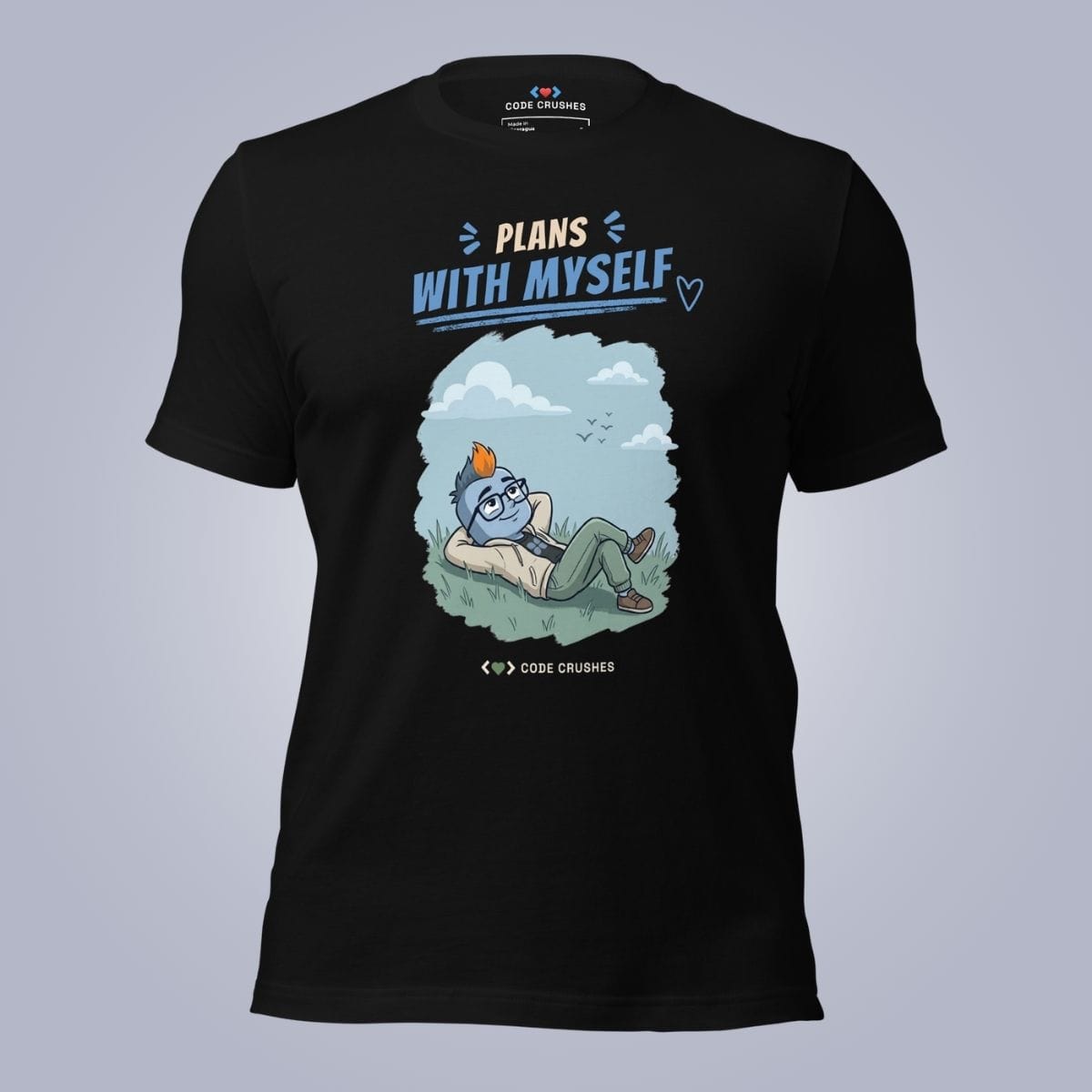 Code Crushes T-SHIRT Black / S Plans With Myself. T-Shirt