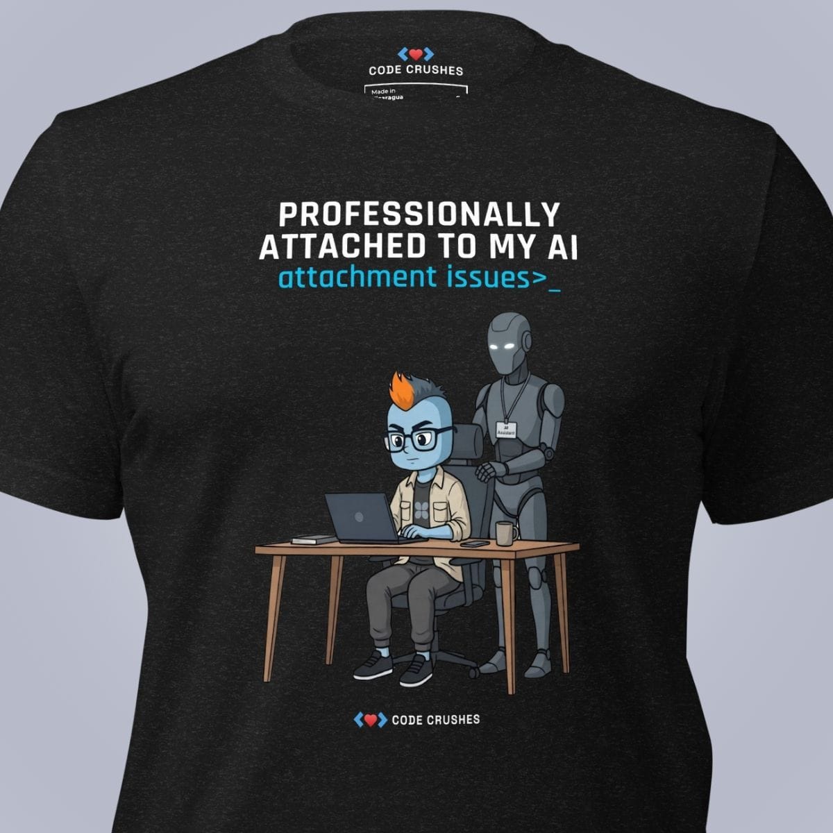 Code Crushes T-SHIRT Professionally Attached to My AI T-Shirt