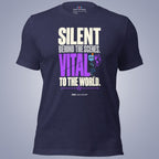 Code Crushes T-SHIRT Heather Midnight Navy / S Silent Behind the Scenes, Vital to the World T-Shirt