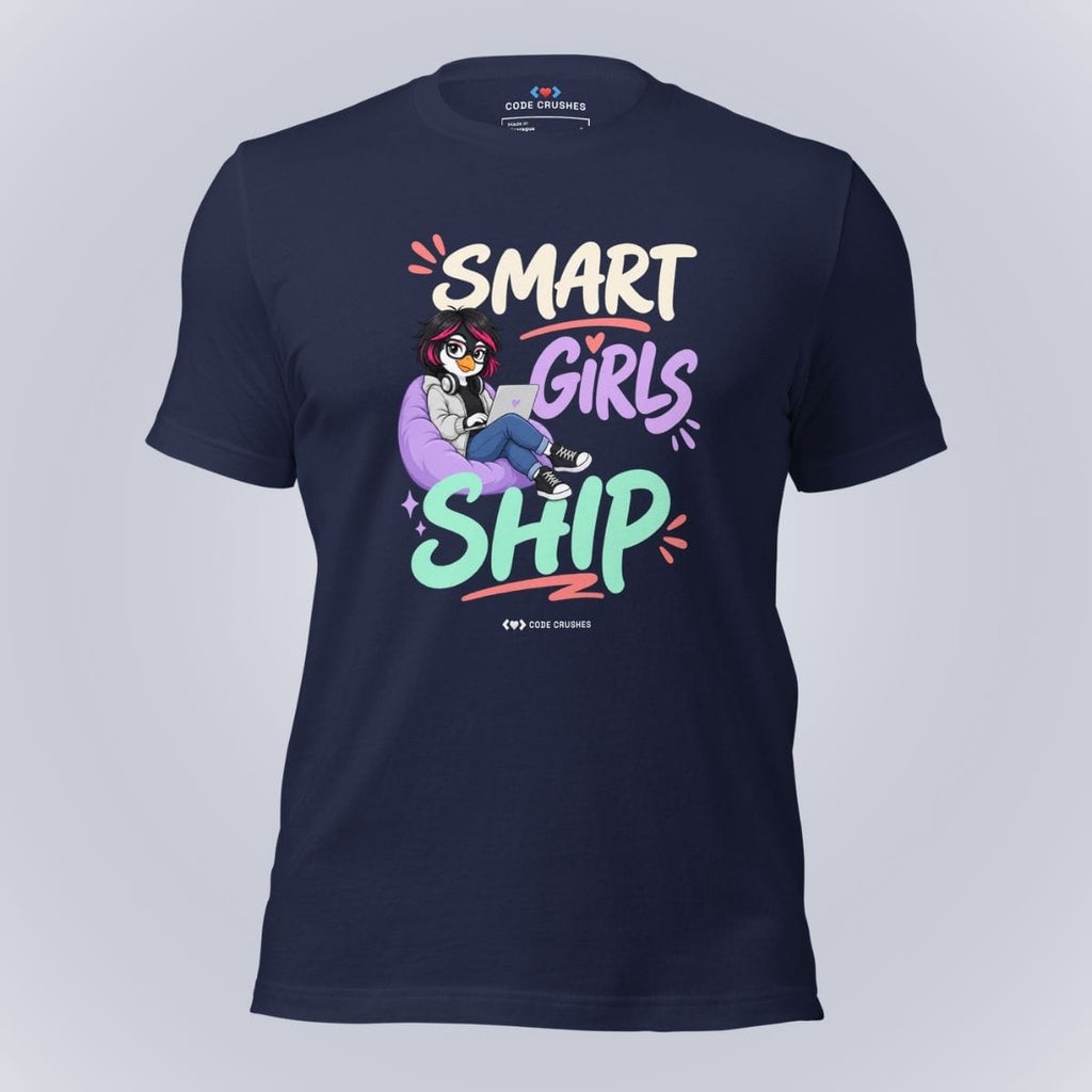 Code Crushes T-SHIRT Navy / S Smart Girls Ship T-Shirt