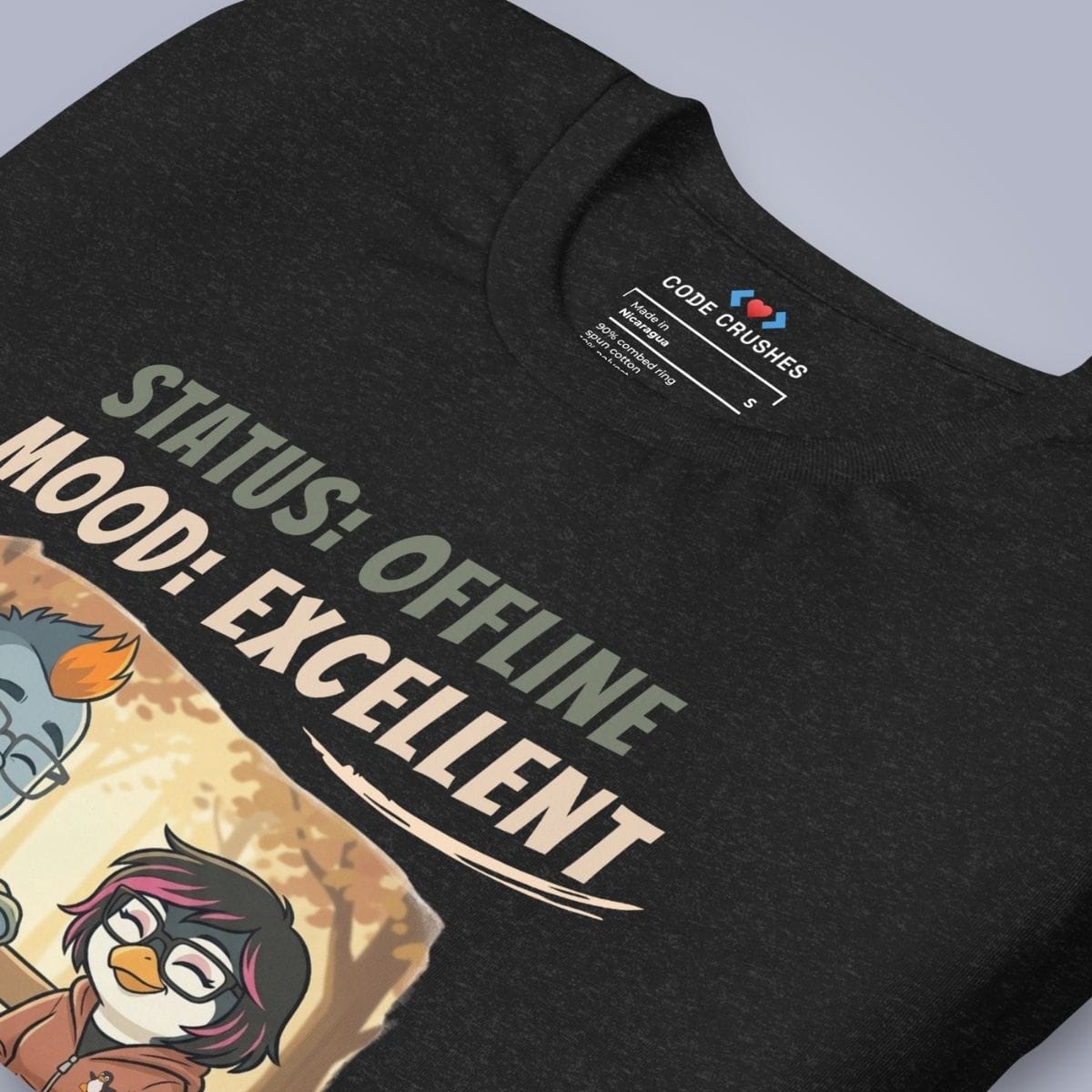 Code Crushes T-SHIRT Status: Offline, Mood: Excellent T-Shirt