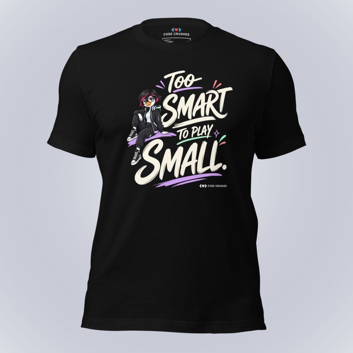 Code Crushes T-SHIRT Black / S Too Smart to Play Small T-Shirt