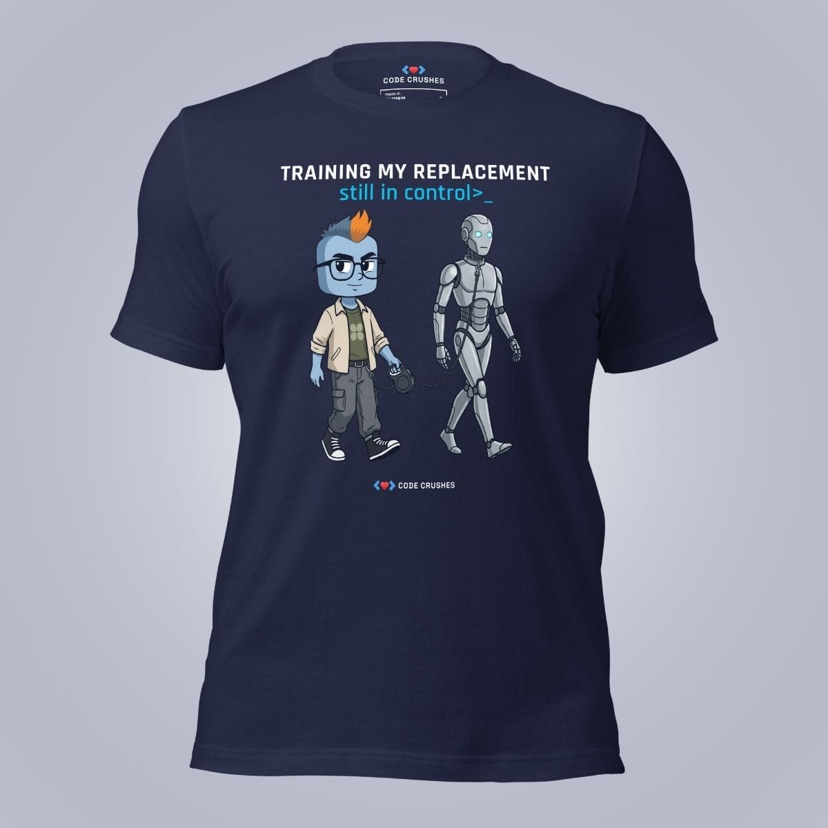 Code Crushes T-SHIRT Navy / S Training My Replacement T-Shirt