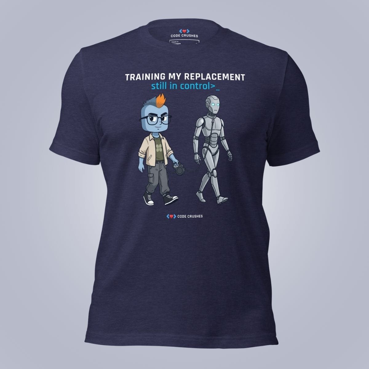 Code Crushes T-SHIRT Heather Midnight Navy / S Training My Replacement T-Shirt