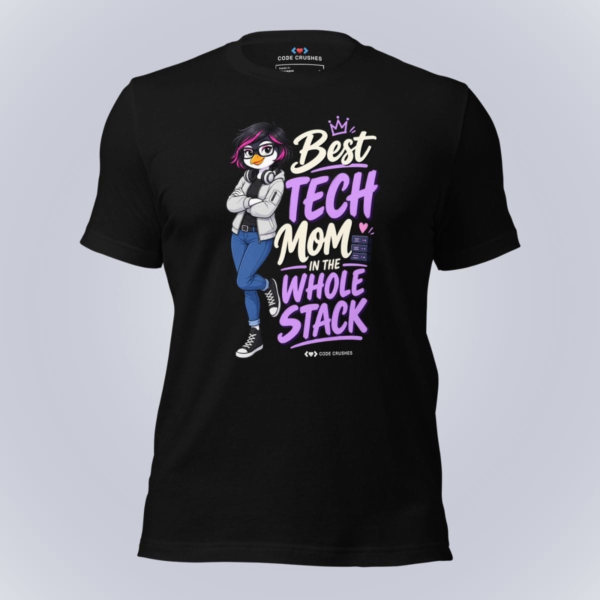 Code Crushes T-SHIRT Black / S Best Tech Mom T-Shirt