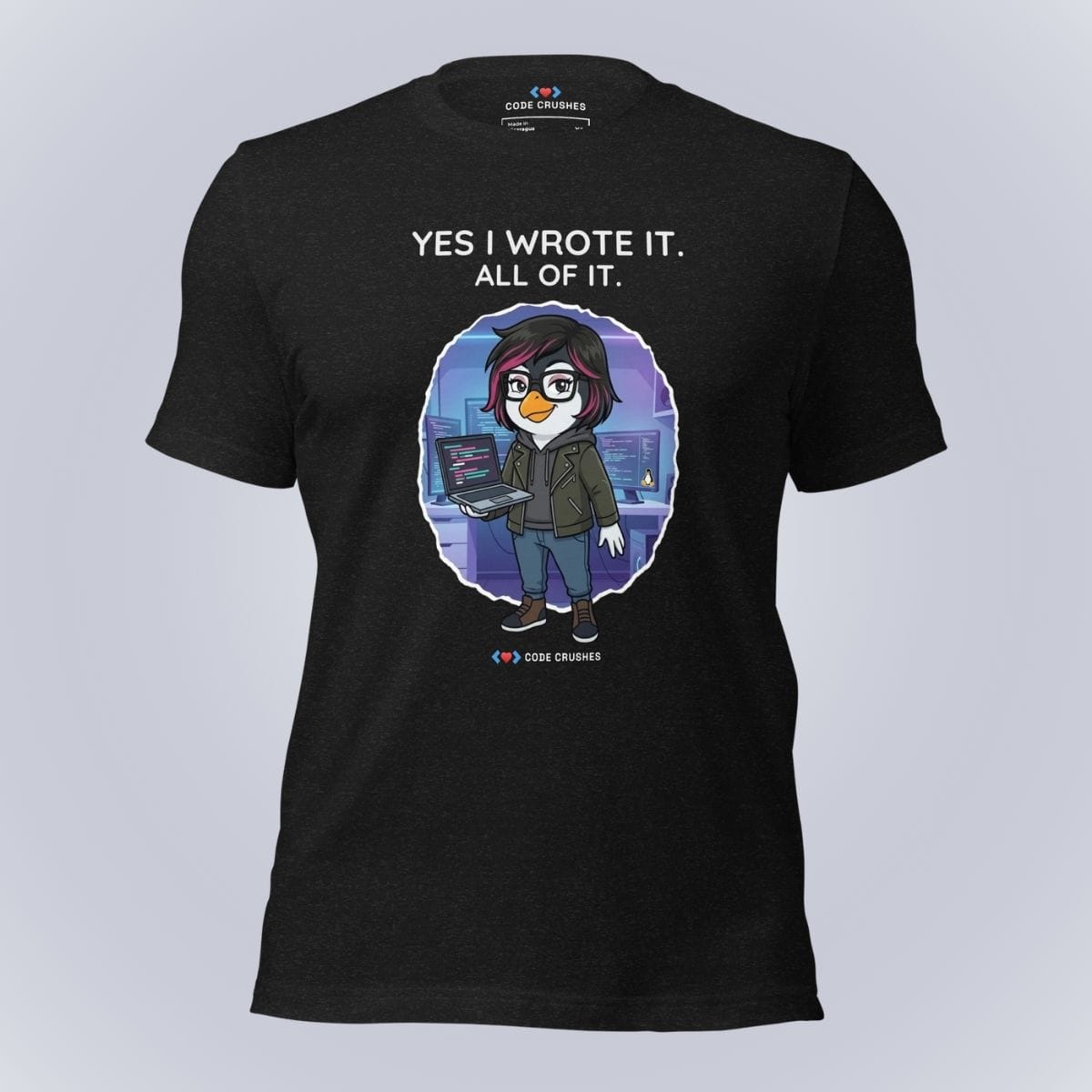 Code Crushes T-SHIRT Black Heather / S Yes I Wrote It. All of It. T-Shirt