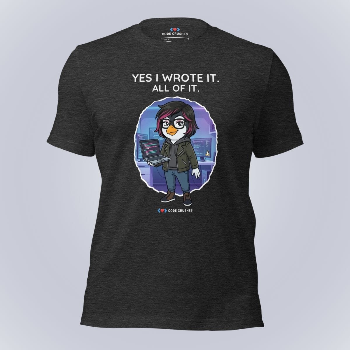 Code Crushes T-SHIRT Dark Grey Heather / S Yes I Wrote It. All of It. T-Shirt