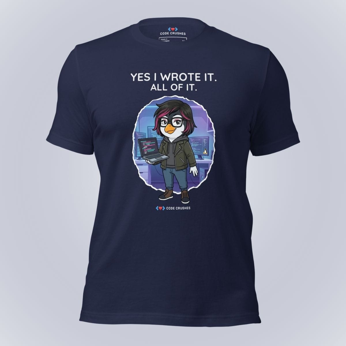 Code Crushes T-SHIRT Navy / S Yes I Wrote It. All of It. T-Shirt